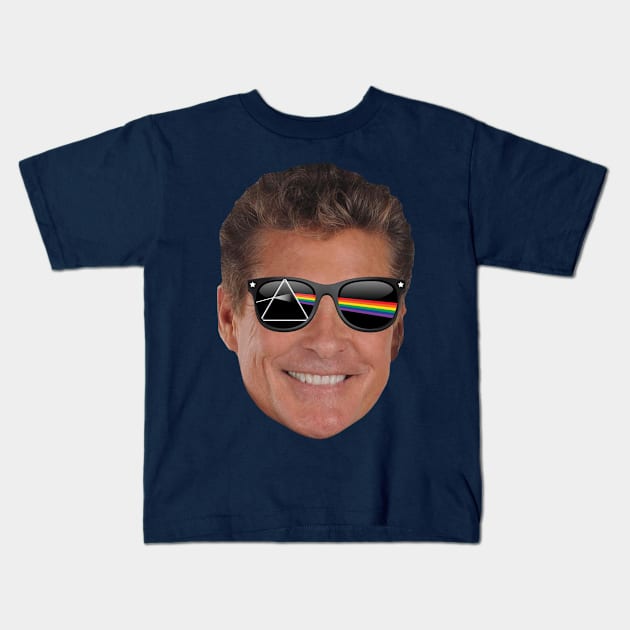 Dark Side Of Hasselhoff Baywatch Kids T-Shirt by Rebus28